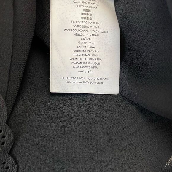 MICHAEL Michael Kors Black Faux Leather Dress Size 4 - Picture 9 of 9